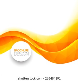 Abstrakter bunter orangefarbener Vektorhintergrund. Broschüre