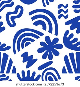Abstract Colorful Organic Shapes Pattern