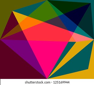 Abstract colorful origami background. Vector illustration