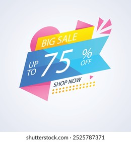 abstract colorful origami big sale background