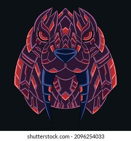 Abstract Colorful Ornament Doodle Walrus Illustration Cartoon Concept Vector. Suitable For Logo, Wallpaper, Banner, Background, Card, Book Illustration, T-Shirt Design, Sticker, Cover, etc