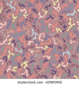 Abstract colorful ornate grained texture. Seamless pattern. Vector background.