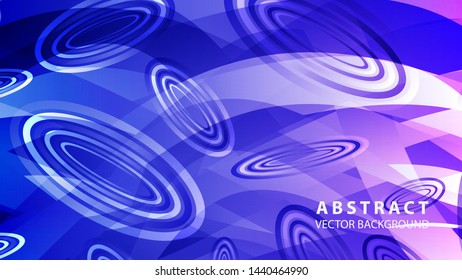Abstract colorful oval background with gradient color - vector
