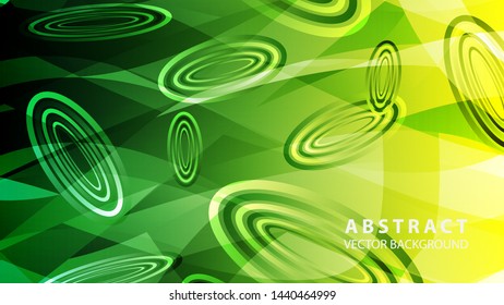 Abstract colorful oval background with gradient color - vector