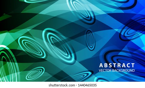 Abstract colorful oval background with gradient color - vector