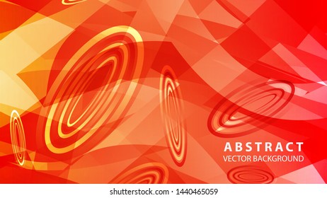 Abstract colorful oval background with gradient color - vector