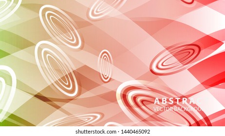 Abstract colorful oval background with gradient color - vector