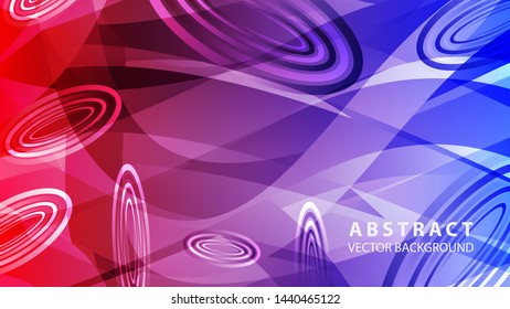 Abstract colorful oval background with gradient color - vector