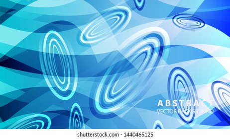Abstract colorful oval background with gradient color - vector