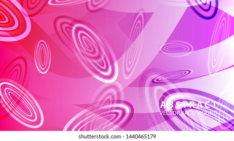 Abstract colorful oval background with gradient color - vector