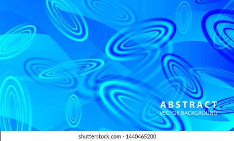 Abstract colorful oval background with gradient color - vector