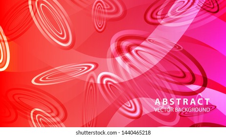 Abstract colorful oval background with gradient color - vector