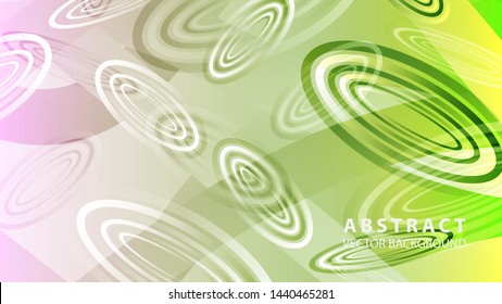 Abstract colorful oval background with gradient color - vector