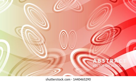 Abstract colorful oval background with gradient color - vector