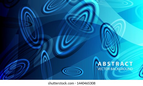 Abstract colorful oval background with gradient color - vector