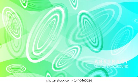 Abstract colorful oval background with gradient color - vector