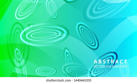 Abstract colorful oval background with gradient color - vector