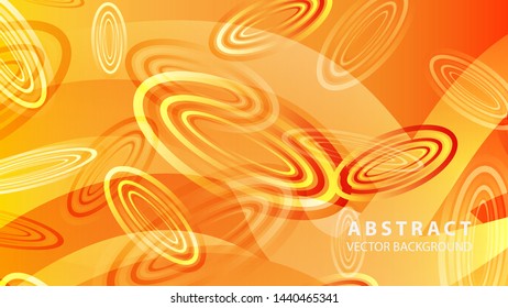 Abstract colorful oval background with gradient color - vector