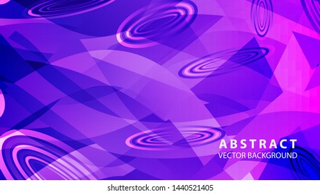 Abstract colorful oval background with gradient color - vector