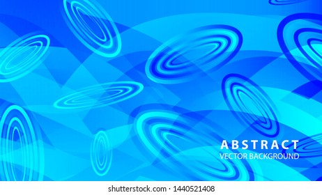 Abstract colorful oval background with gradient color - vector