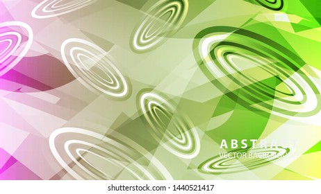 Abstract colorful oval background with gradient color - vector