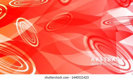 Abstract colorful oval background with gradient color - vector