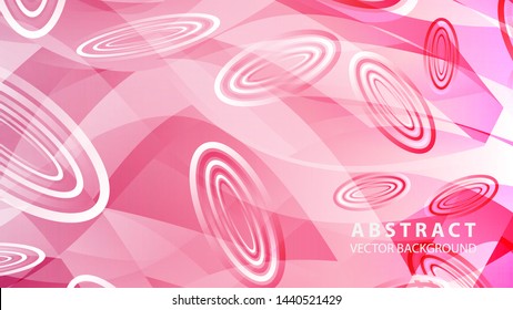 Abstract colorful oval background with gradient color - vector