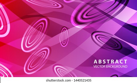 Abstract colorful oval background with gradient color - vector