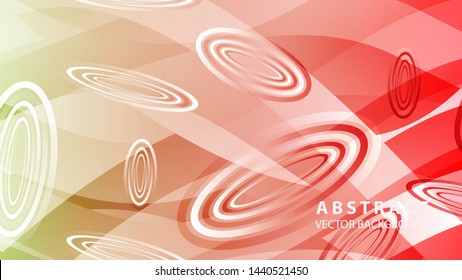 Abstract colorful oval background with gradient color - vector
