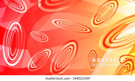 Abstract colorful oval background with gradient color - vector