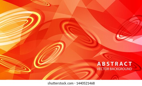 Abstract colorful oval background with gradient color - vector