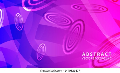 Abstract colorful oval background with gradient color - vector
