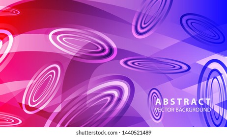 Abstract colorful oval background with gradient color - vector