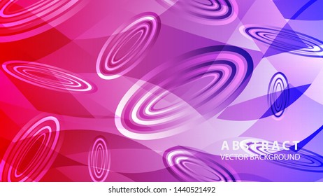 Abstract colorful oval background with gradient color - vector