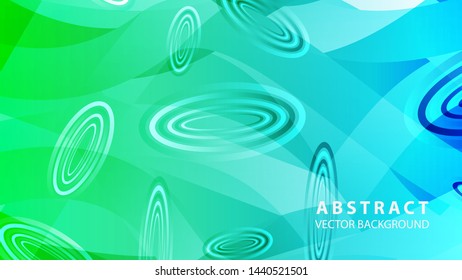 Abstract colorful oval background with gradient color - vector
