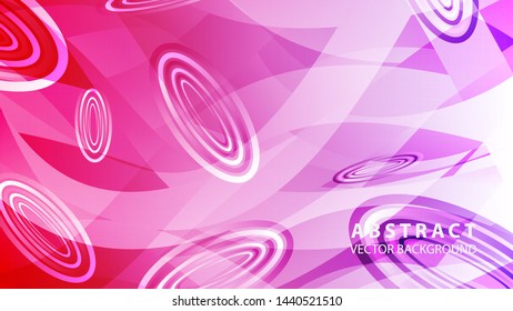 Abstract colorful oval background with gradient color - vector