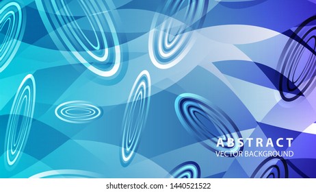 Abstract colorful oval background with gradient color - vector