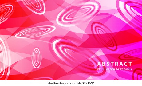 Abstract colorful oval background with gradient color - vector