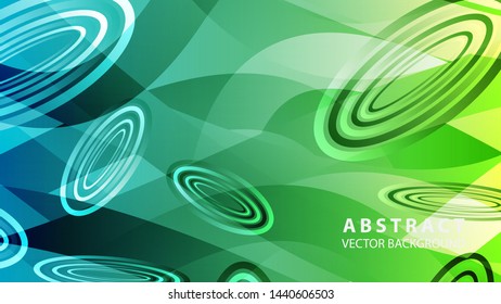 Abstract colorful oval background with gradient color - vector