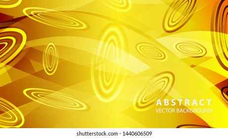 Abstract colorful oval background with gradient color - vector