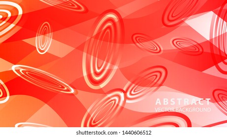 Abstract colorful oval background with gradient color - vector