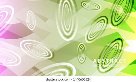 Abstract colorful oval background with gradient color - vector