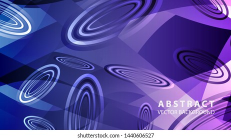 Abstract colorful oval background with gradient color - vector