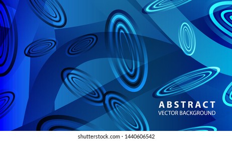 Abstract colorful oval background with gradient color - vector