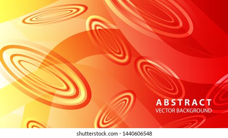 Abstract colorful oval background with gradient color - vector