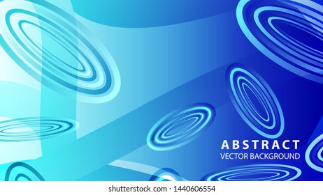 Abstract colorful oval background with gradient color - vector