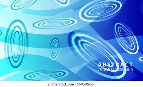 Abstract colorful oval background with gradient color - vector