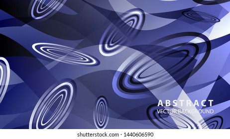 Abstract colorful oval background with gradient color - vector