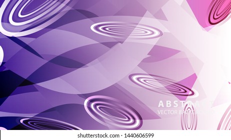 Abstract colorful oval background with gradient color - vector