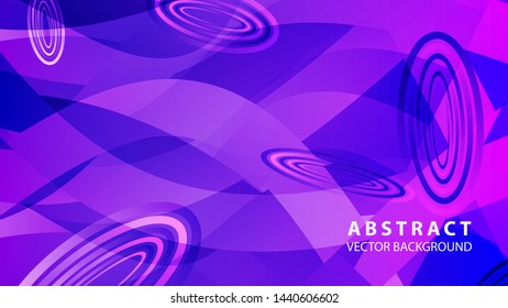 Abstract colorful oval background with gradient color - vector